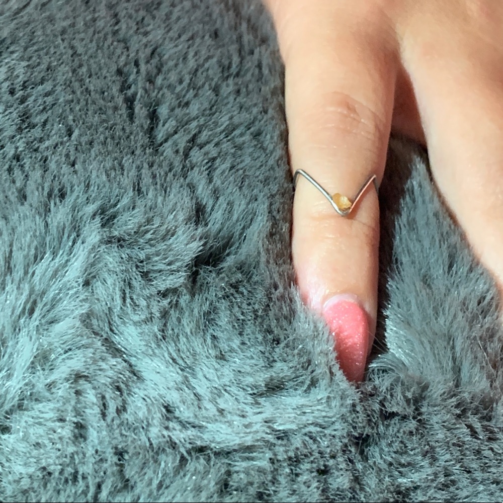 Aztec Citrine Ring